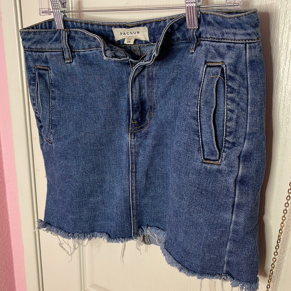 Pacsun Denim Mini Skirt